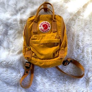 Fjallraven Mustard Mini Bag Backpack